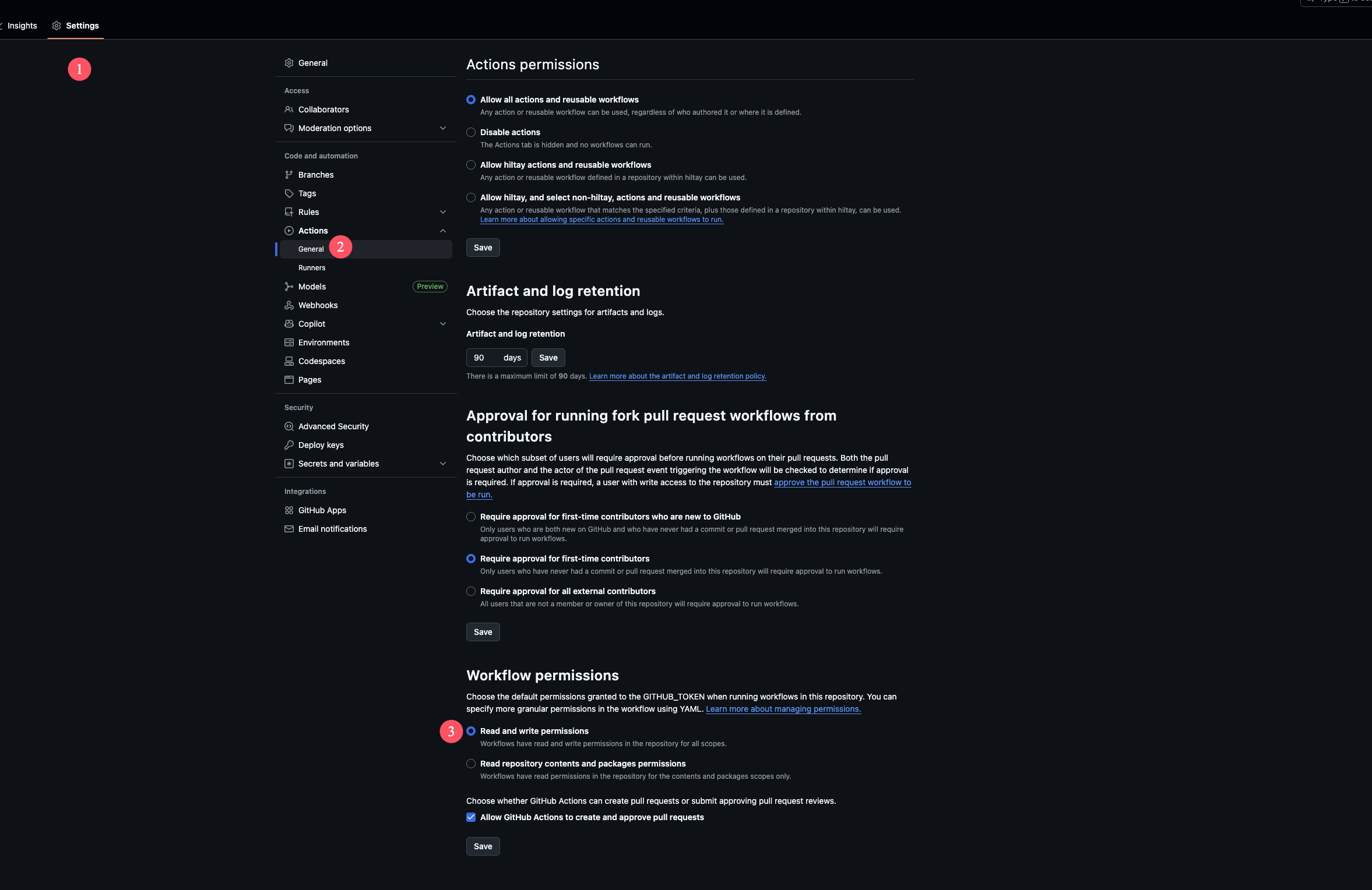 GitHub Actions Permissions